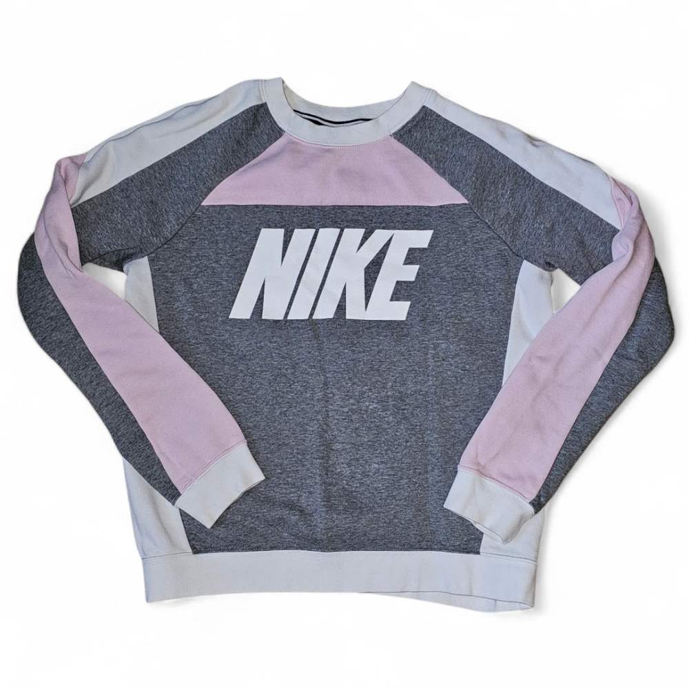 Nike Gray and Pink Sweatshirt